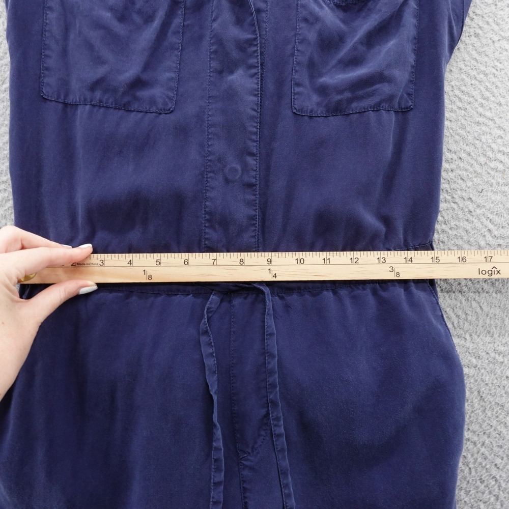 Sanctuary x Anthropologie Womens Blue Lyocell Cap‎ Sleeve Jumpsuit Small - Picture 7 of 11